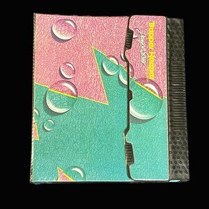 Vintage 1980's Trapper Keeper Designer Series 3 Ring Binder Retro Abstract